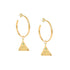 KRESSIDA PYRAMIS SMALL HOOPS GOUD